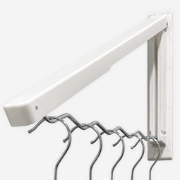 Składany wieszak na ubrania - organizer ścienny 6 haczyków