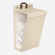 Wiszący kosz na pranie składany - na ścianę lub drzwi