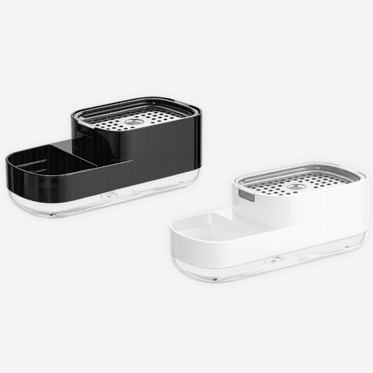 Dozownik na płyn do naczyń z organizerem do zlewu