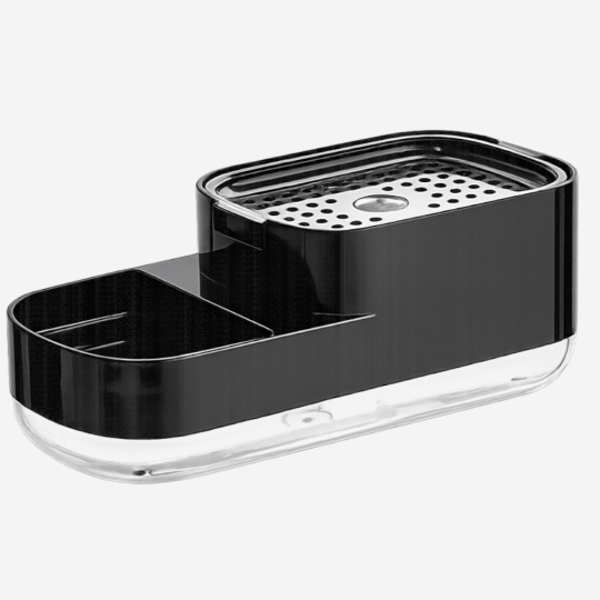 Dozownik na płyn do naczyń z organizerem do zlewu