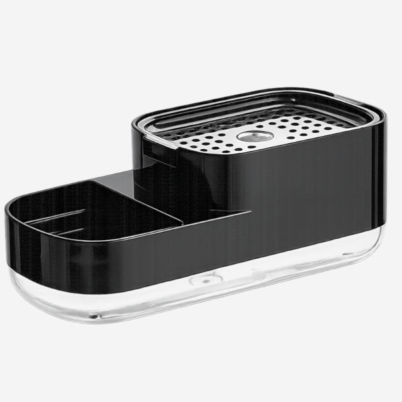 Dozownik na płyn do naczyń z organizerem do zlewu