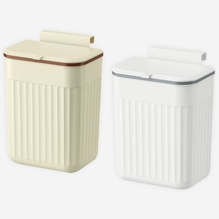 Wiszący kosz na śmieci do kuchni z pokrywą