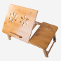 Regulowany stolik pod laptopa - bambusowy