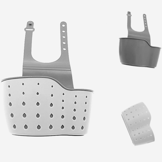 Organizer na gąbki do zlewu - koszyk z odpływem