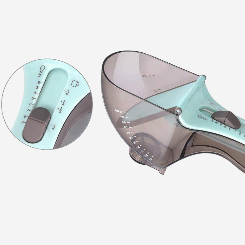 Regulowana łyżeczka kuchenna - miarka do odmierzania