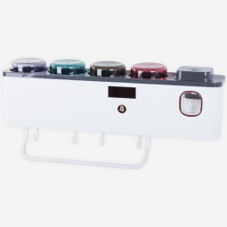 Organizer na szczoteczki do zębów z dozownikiem - sterylizator UV